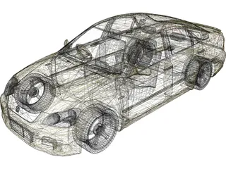 Toyota Crown S180 3D Model