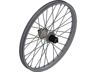 Rear Wheel 20 Inch 3D Model