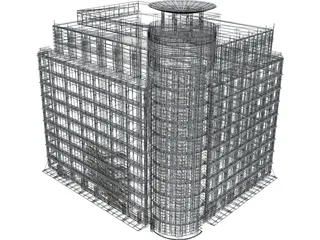 Departement Store of Modern Building 3D Model
