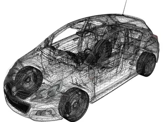 Opel/Vauxhall Corsa VXR (2009) 3D Model