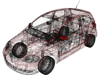Volkswagen Fox 3-Door (2003) 3D Model
