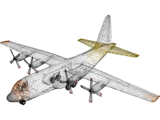 Lockheed C-130 Hercules 3D Model