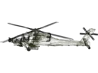 Boeing AH-64A Apache 3D Model