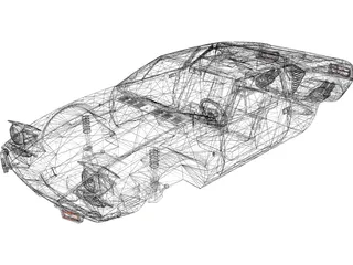 De Tomaso Pantera Body 3D Model