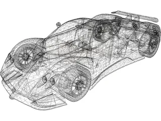 Pagani Zonda C12 3D Model