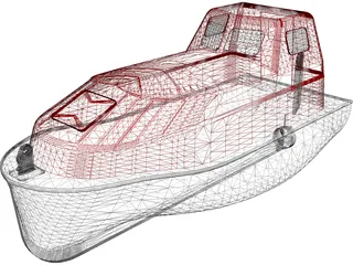 Life Boat 3D Model