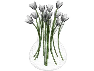 Flower White 3D Model