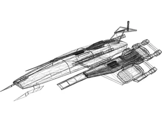 Mass Effect Normandy SSV SR1 3D Model