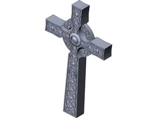 Scottish Celtic Cross 3D Model