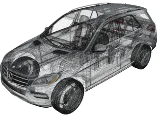 Mercedes-Benz ML 350 (2012) 3D Model