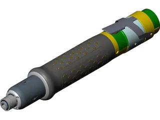 Atlas Copco Screwdriver 3D Model