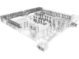 Temple of Karnak Rebuilt 3D Model