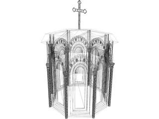 Church Tower 3D Model