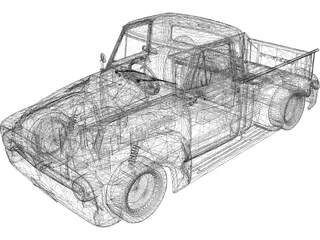 Ford F100 (1955) 3D Model