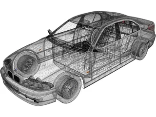 BMW 5-Series E39 3D Model