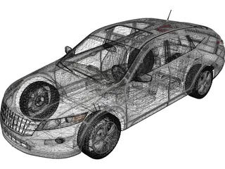 Honda Accord Crosstour (2010) 3D Model