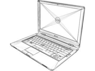 Dell Notebook 3D Model