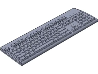 HP Keyboard 3D Model