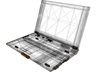 Toshiba Laptop 3D Model