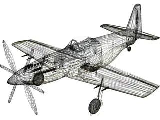 Martin Baker MB 5 3D Model