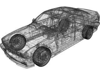 BMW M5 e34 (1995) 3D Model