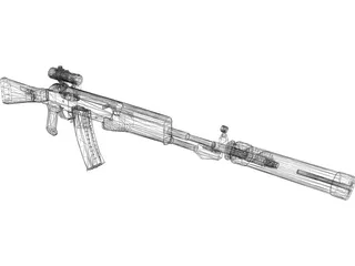 AN-94 3D Model