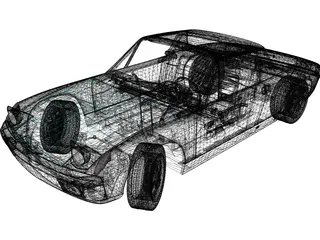 Porsche 914-6 (1970) 3D Model