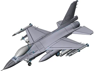 F-16 Fighting Falcon 3D Model