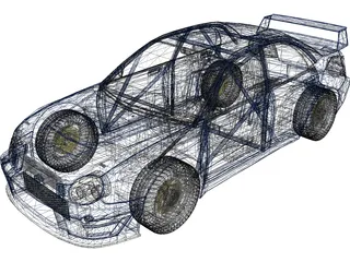 Subaru Impreza WRX STi WRC (2001) 3D Model