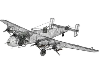 Handley Page Halifax B.III 3D Model