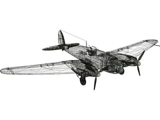 Heinkel He 111 H 3D Model