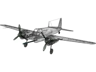 Henschel Hs 129 B 3D Model