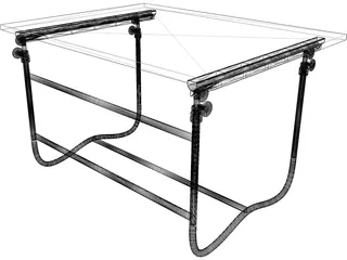 Table Drafting 3D Model