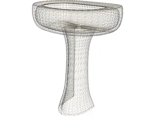 Pedestal Sink 3D Model