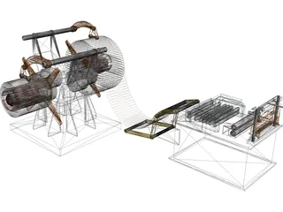 Double Supply Line 3D Model