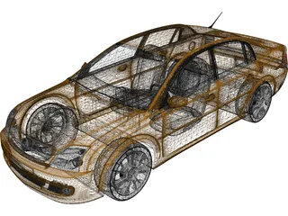 Opel Vectra (2002) 3D Model