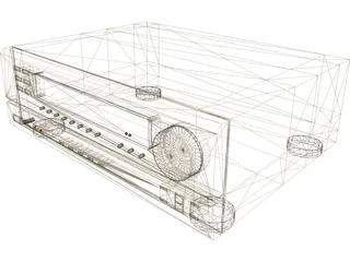 Denon Amplifier 3D Model