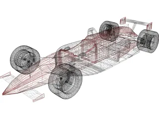 Indy Car 3D Model