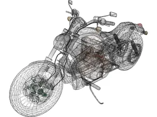 Harley-Davidson V-Rod 3D Model