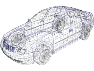 Volkswagen Bora 3D Model