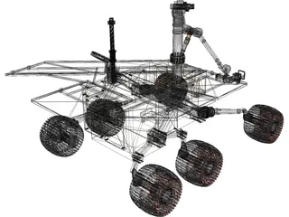 Athena Mars Rover 3D Model