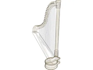 Harp 3D Model