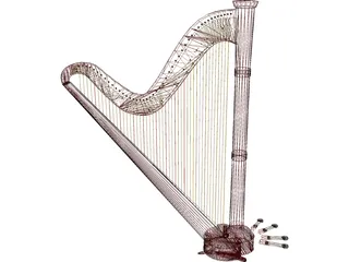 Harp 3D Model