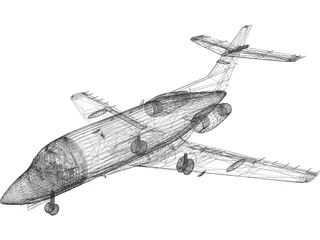 British Aerospace BAe 125 3D Model