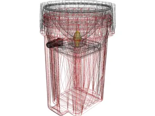 Camping Flashlight 3D Model