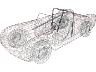 Porsche Roadster (1955) 3D Model