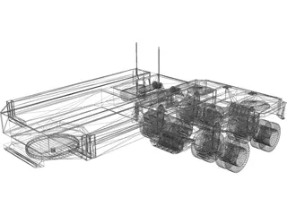 Goldhofer Hydraulic Gooseneck (2000) 3D Model