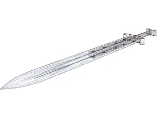 Sword Short Broad 3D Model
