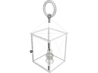 Handheld Candle Lantern 3D Model