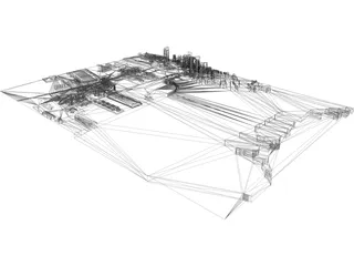 City Part Boston South 3D Model